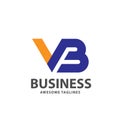 Creative strong initial letter vb logo