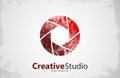 Creative studio logo design. Royalty Free Stock Photo