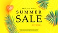 Creative summer big sale special offer with bubble shapes and discount text.. End of season special offer banner Royalty Free Stock Photo