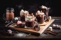 creative take on the classic hot chocolate, with marshmallows and other sweet additions