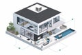 The creative team implements an automated alert system with mounted, wireless cameras for watchful, hidden security monitoring and