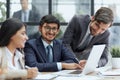 Business group showing ethnic diversity in a meeting Royalty Free Stock Photo