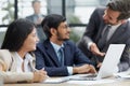 Business group showing ethnic diversity in a meeting Royalty Free Stock Photo