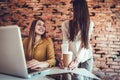 Creative team working on a project in loft office Royalty Free Stock Photo