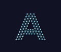 A Alphabet Creative Technology Connections Data Store Logo Design Concept