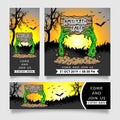 Creative template halloween party