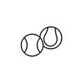 Creative Tennis Ball Icon symbol Royalty Free Stock Photo