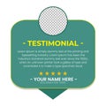 Creative Testimonial, Quote , Infographic Template. Quote Testimonial Template Vector Design Royalty Free Stock Photo