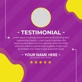 Creative Testimonial, Quote , Infographic Template. Quote Testimonial Template Vector Design Royalty Free Stock Photo