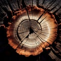 Texture of old tree bark trunk. wood. Close up as a wooden background. Macro close up Royalty Free Stock Photo