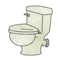 A creative textured cartoon doodle of a bathroom toilet