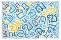 Creative Thai alphabet texture background