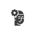 Creative think process vector icon