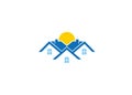 Creative Three Building House Logo
