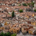Creative tilt shift Alley and streets Cordoba Spain Royalty Free Stock Photo