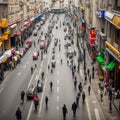 Creative tilt shift street Crmieux Paris France