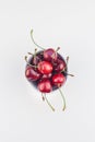 Fresh ripe cherry in a bowl Royalty Free Stock Photo