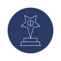 creative topper award trophy icon Royalty Free Stock Photo