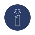 creative topper award trophy icon Royalty Free Stock Photo