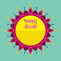 Happy Diwali traditional Indian festival greeting card design Royalty Free Stock Photo