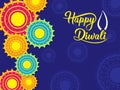 Happy Diwali traditional Indian festival greeting card Royalty Free Stock Photo