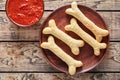 Creative traditional Halloween dough bones cookies