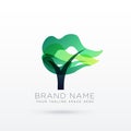 Creative tree logo design illustration Royalty Free Stock Photo