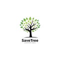 Creative Tree Logo Design Template Royalty Free Stock Photo
