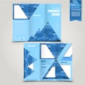 Creative tri-fold brochure template design