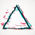 Creative triangle glith banner Royalty Free Stock Photo