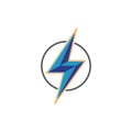 This is creative and unique electric logo.