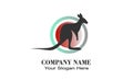 Creative unique KANGAROO design logo