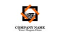 Creative unique logo design tiger Royalty Free Stock Photo