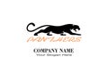 Creative unique PANTHERS design logo Royalty Free Stock Photo