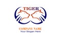 Creative unique tiger design logo