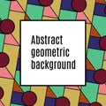 Creative universal design in geometric style. Backgrounds with abstract elements.
