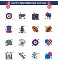 16 Creative USA Icons Modern Independence Signs and 4th July Symbols of hat; american; holiday; american; bloons