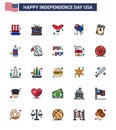 25 Creative USA Icons Modern Independence Signs and 4th July Symbols of wedding; invitation; food; american; bloons