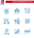 9 Creative USA Icons Modern Independence Signs and 4th July Symbols of wine; usa; holiday; landmark; american