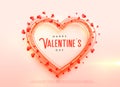 Creative valentine`s day hearts background design