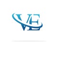 Creative VE logo icon design