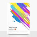 Creative Vector Brochure Design. Brushpaint Vector Brochure Mockup. Business Brochure Templates. EPS10