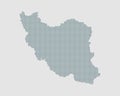 Creative vector country Iran map made of dots