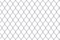 Creative vector illustration of chain link fence wire mesh steel metal isolated on transparent background. Art design gate made. P Royalty Free Stock Photo