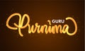 Creative vector Illustration for the Day Of Honoring Celebration Guru Purnima