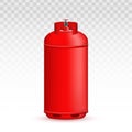 Creative vector illustration of gas cylinder, tank, balloon, container of propane, butane, acetylene, carbon dioxide Royalty Free Stock Photo