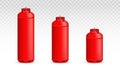 Creative vector illustration of gas cylinder, tank, balloon, container of propane, butane, acetylene, carbon dioxide Royalty Free Stock Photo