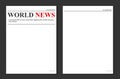 Creative vector illustration of daily newspaper journal, business promotional news isolated on transparent background