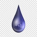 Creative vector illustration of petroleum drop, droplet of a crude gasoline or oil from pump industry, barrel isolated Royalty Free Stock Photo