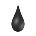 Creative vector illustration of petroleum drop, droplet of a crude gasoline or oil from pump industry, barrel isolated Royalty Free Stock Photo